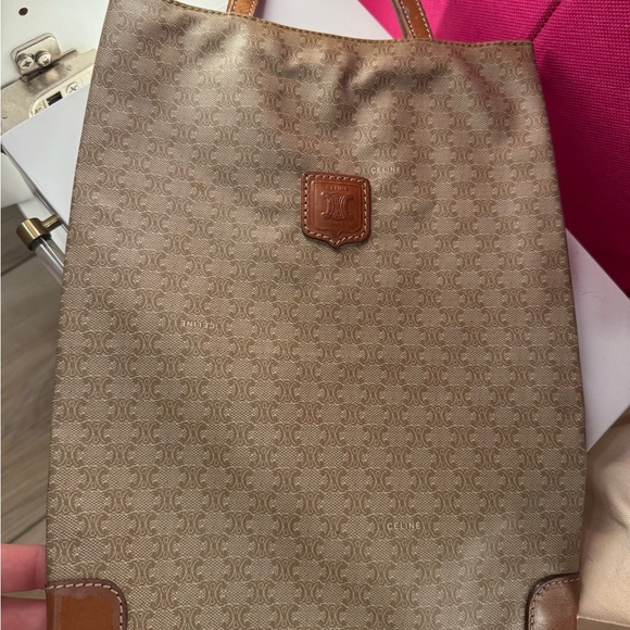 Celine Brown Macadam Tote Bag - Picture 1 of 10